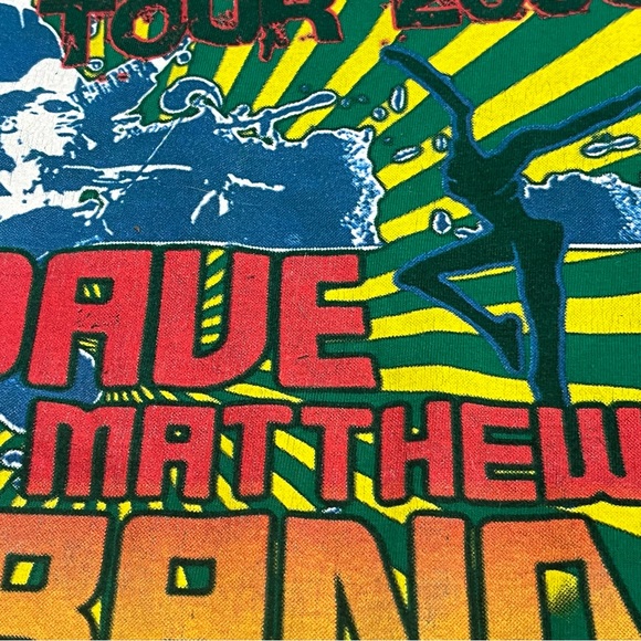 Dave Matthew’s 2008 Summer Tour T Shirt size L ago XL - Picture 3 of 9